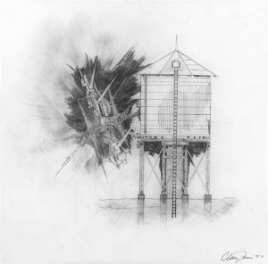 Untitled #5 (Welltower Sonic), 2007, pencil on vellum, 15 in x 15 in